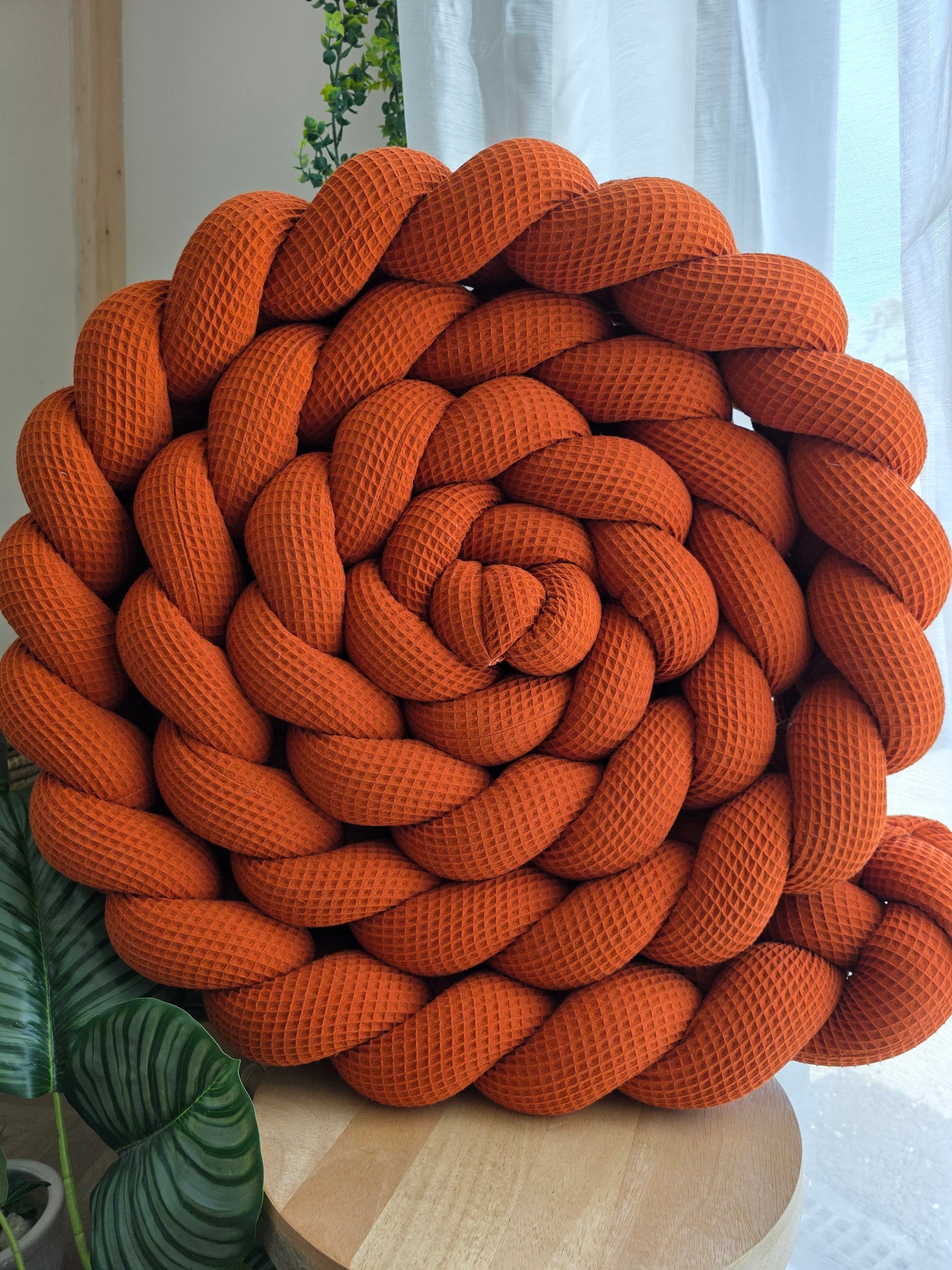 Tresse de lit 4 brins 500cm cognac déstockage