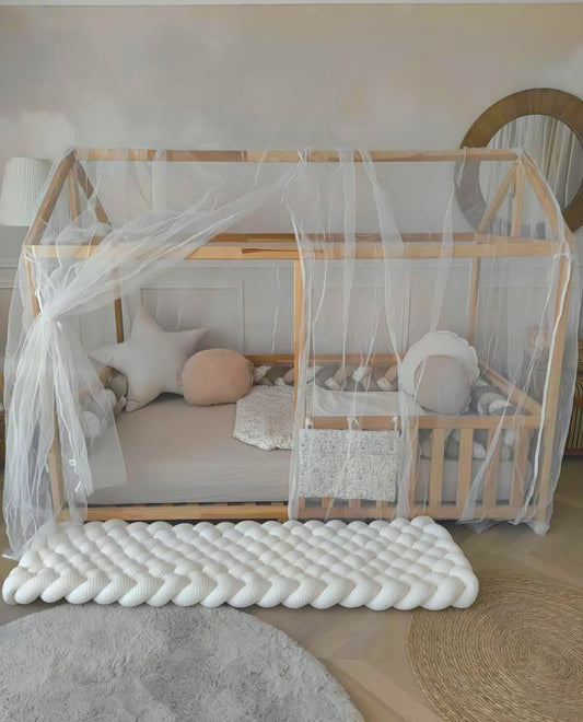 Moustiquaire de lit cabane modèle A sur mesure