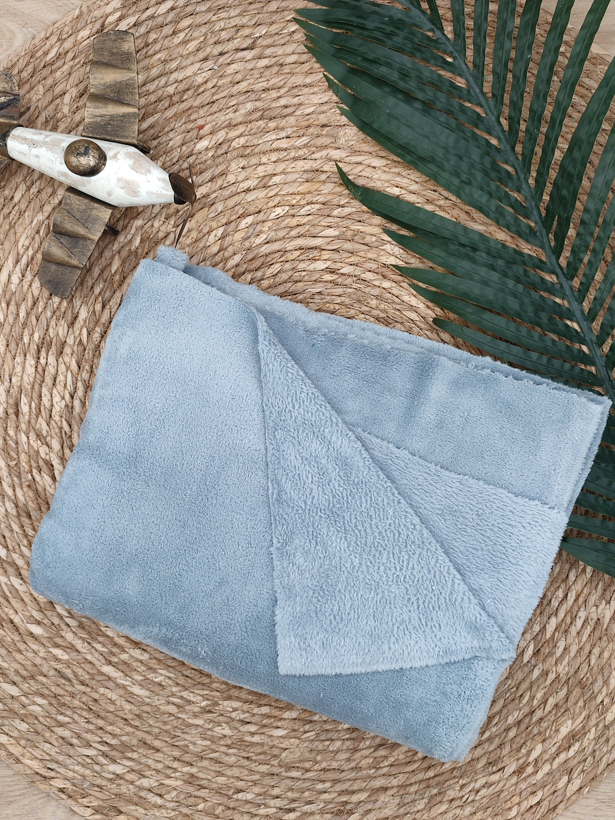 Tissu Doudou - Anthracite