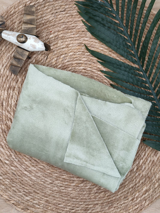 Tissu Doudou - Jade
