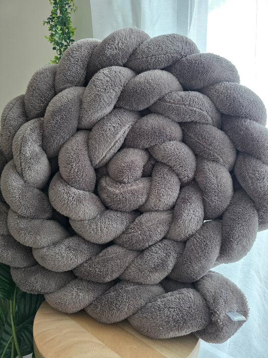 Tresse de lit 4 brins 420cm fourrure gris déstockage