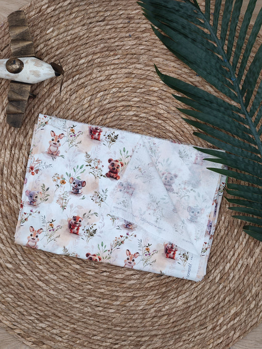 Tissu en coton - Popeline de coton - Motif Souricette