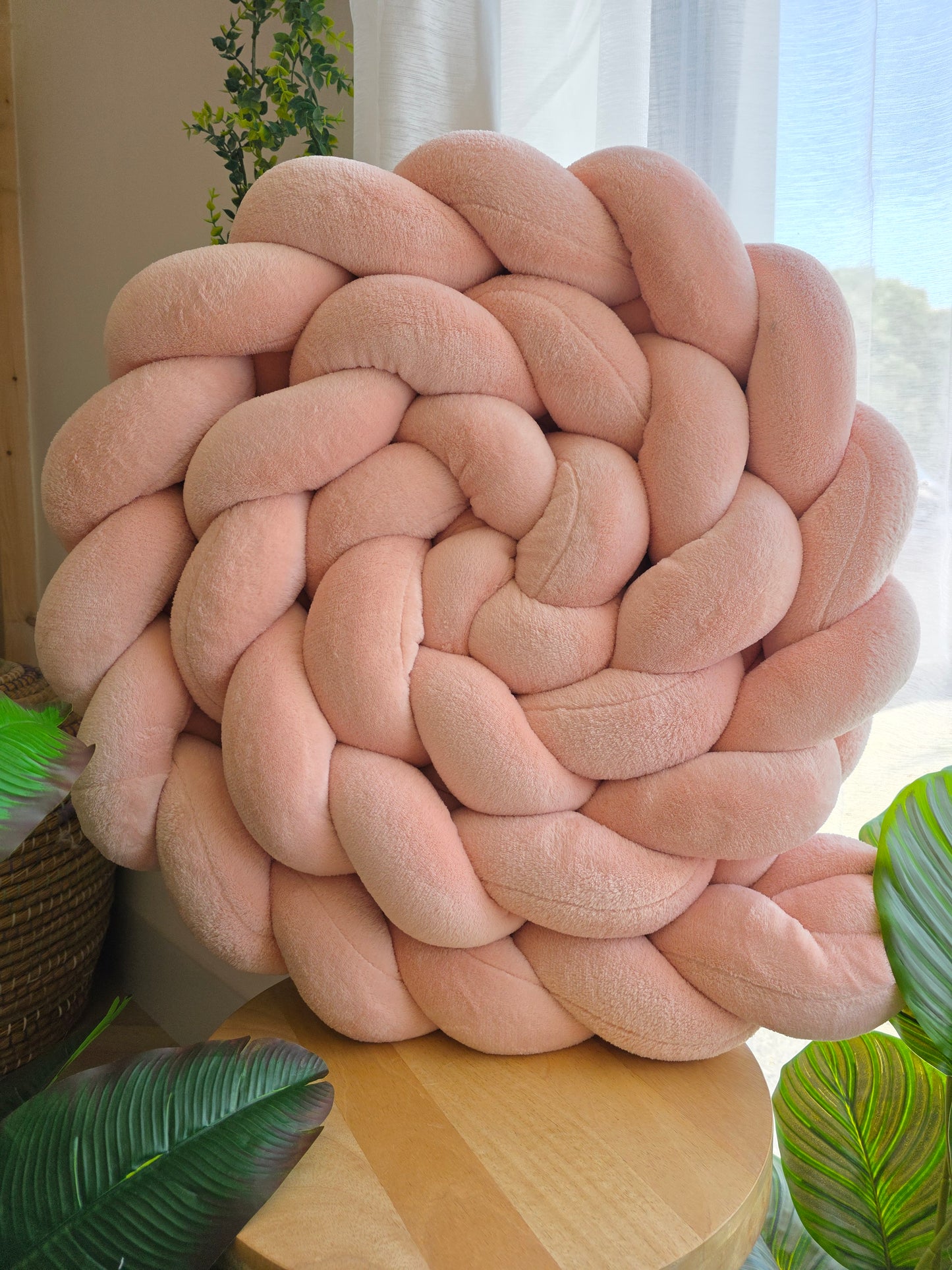 Tresse de lit 3 brins 360cm Doudou blush déstockage