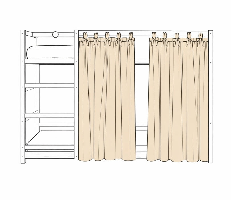 Rideau de lit Ikea Kura - sur mesure