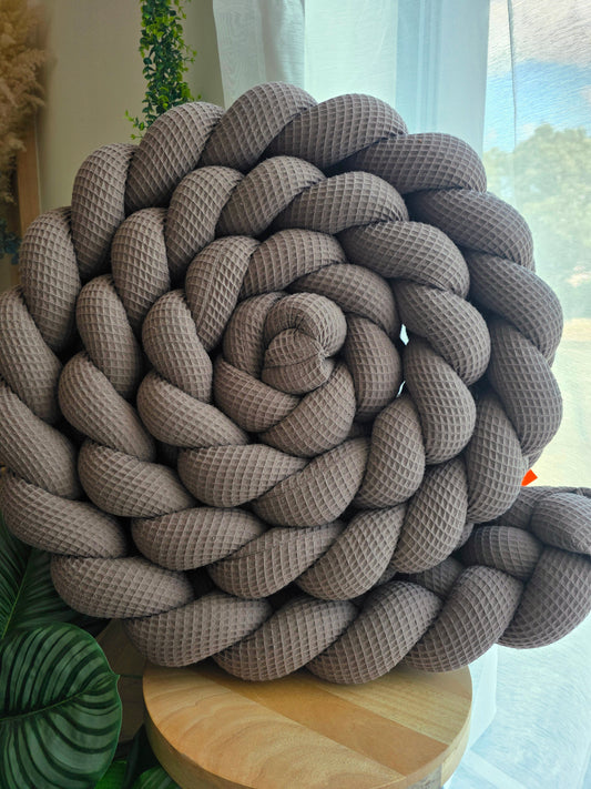 Tresse de lit 4 brins 500cm nid d'abeille cacao déstockage