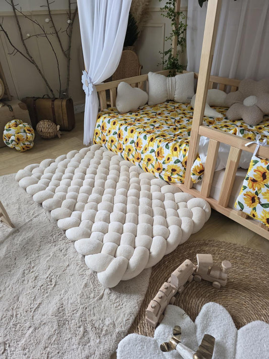 Tapis tressé 100x60 doudou beige