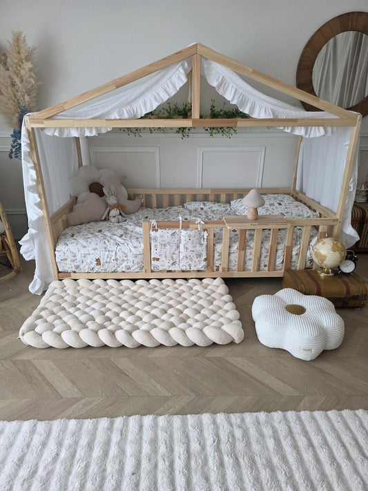 Tapis tressé 120x60cm doudou beige