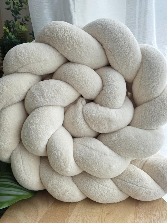 Tresse de lit 3 brins doudou beige 2m