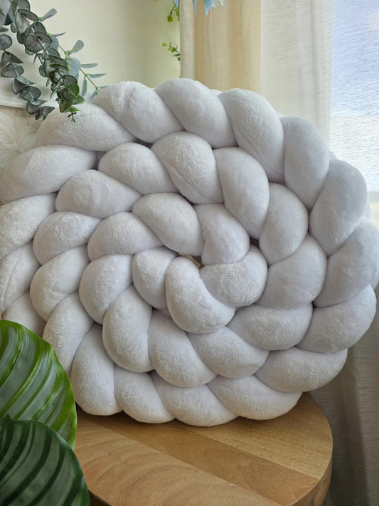 Tresse de lit 3 brins doudou blanc 3m