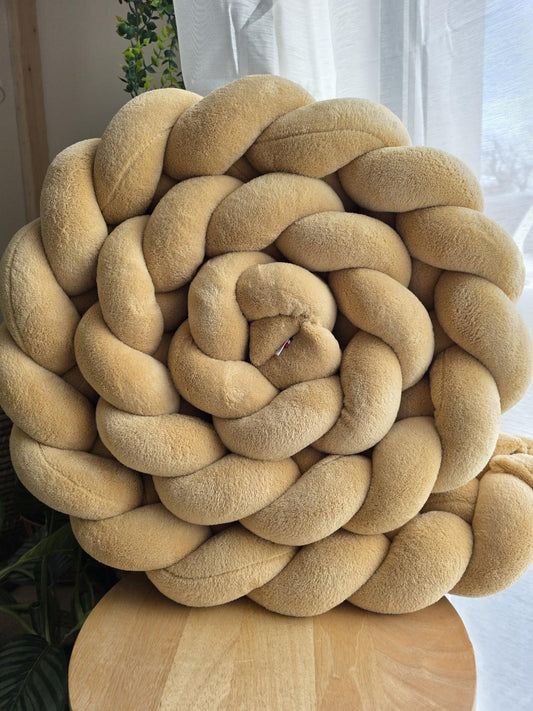 Tresse de lit 3 brins doudou camel 3m