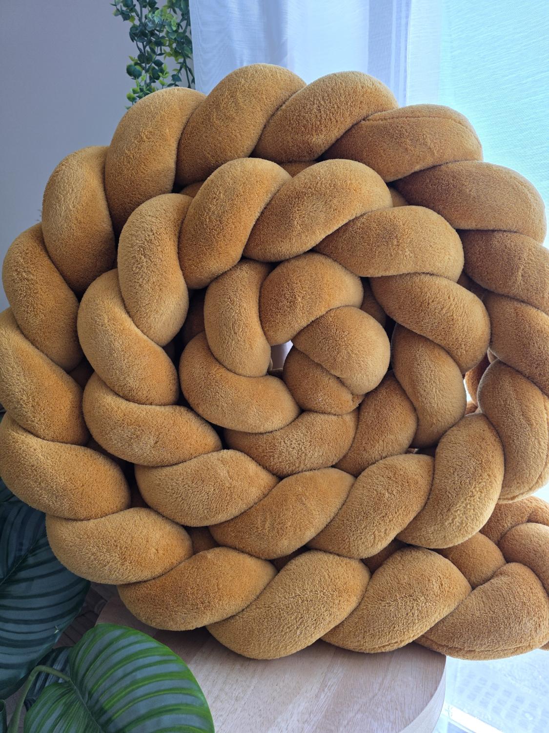 Tresse de lit 4 brins doudou moutarde 3.6m