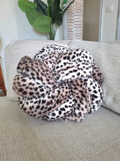Coussin tressé rond  - sur mesure