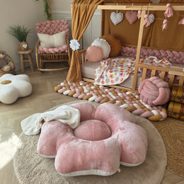 Pouf anémone doudou poudré