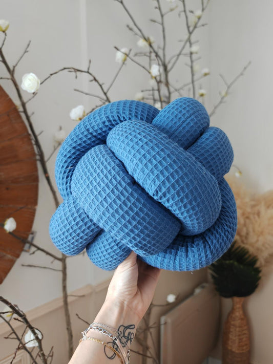 Balle noeud S bleu roi