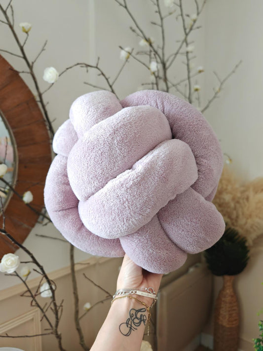 Balle noeud S doudou lavande