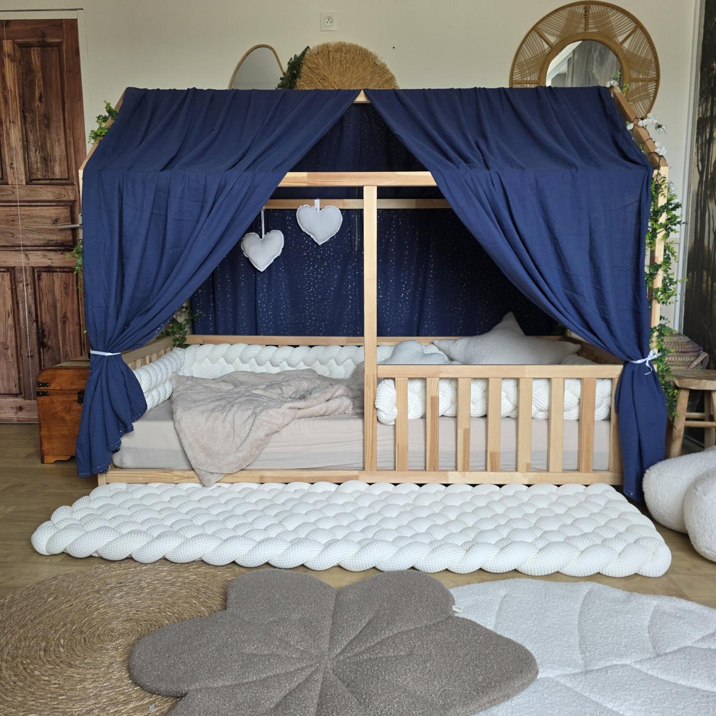 Ciel de lit cabane modèle A roi