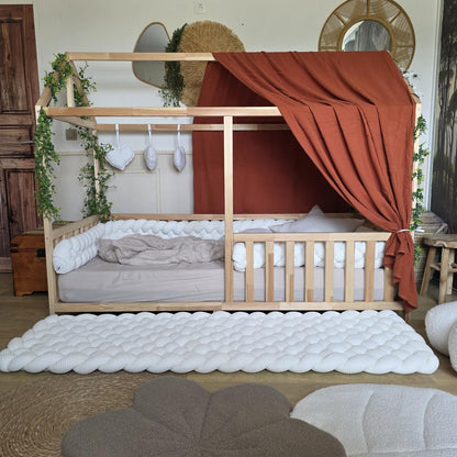 Ciel de lit cabane "le simple" brique