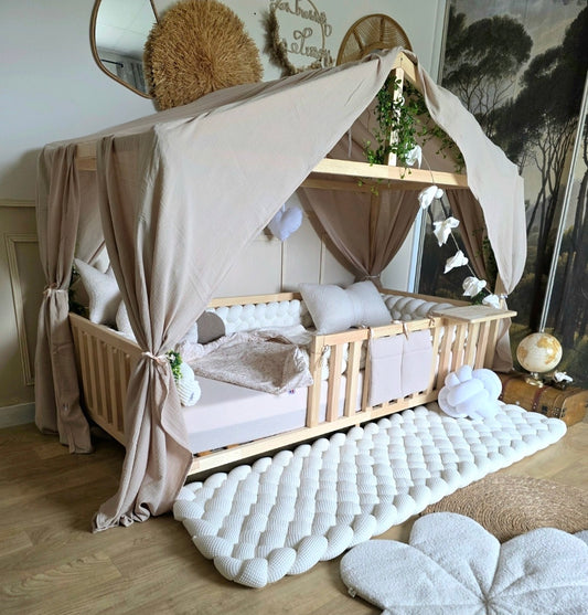 Ciel de lit cabane modèle B Double - Sur mesure
