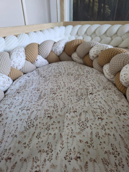 Cocon beige camel et fleurs des champs