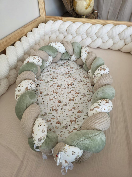 Cocon beige doudou jade et bambi