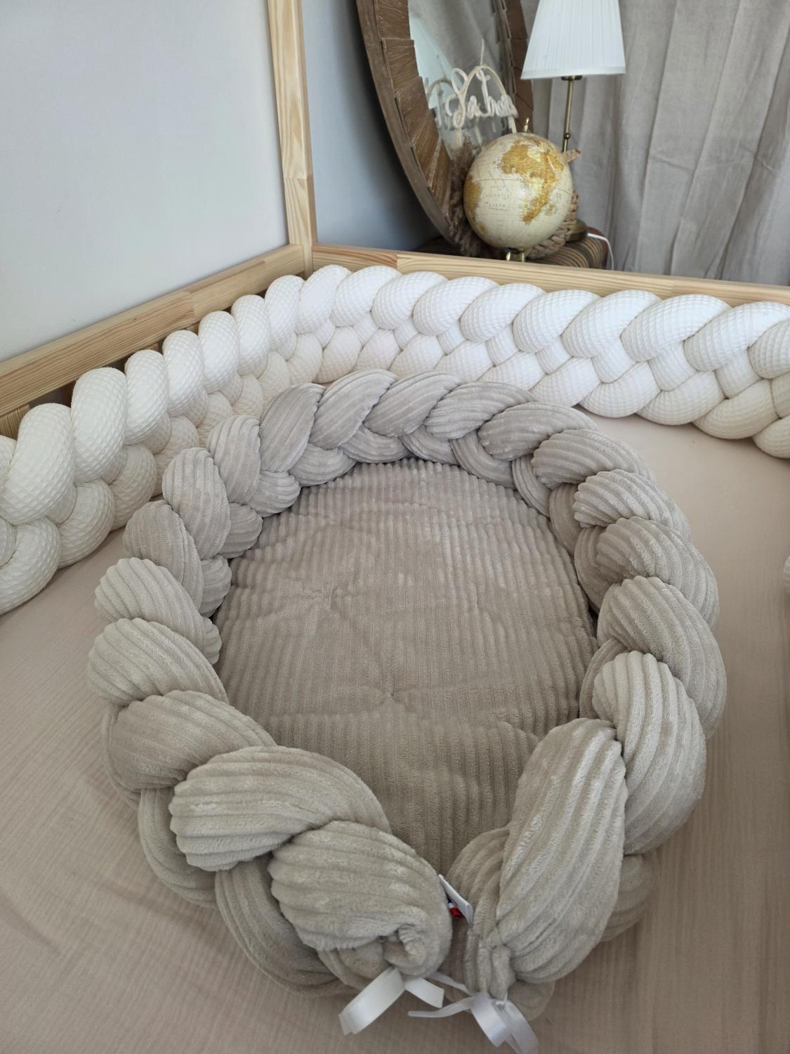Cocon côtelé beige