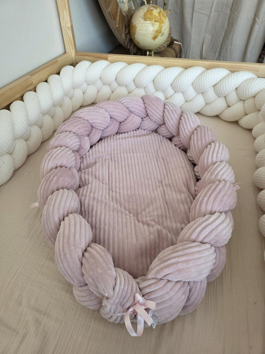 Cocon côtelé poudré