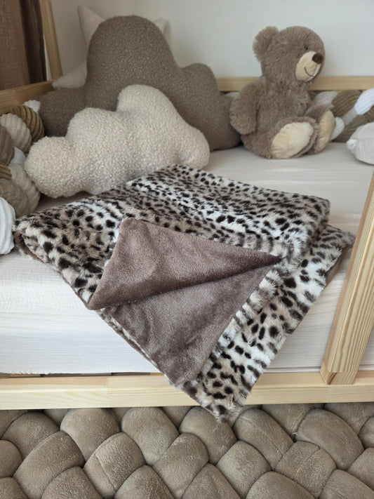 Petite couverture ultra douce guépard