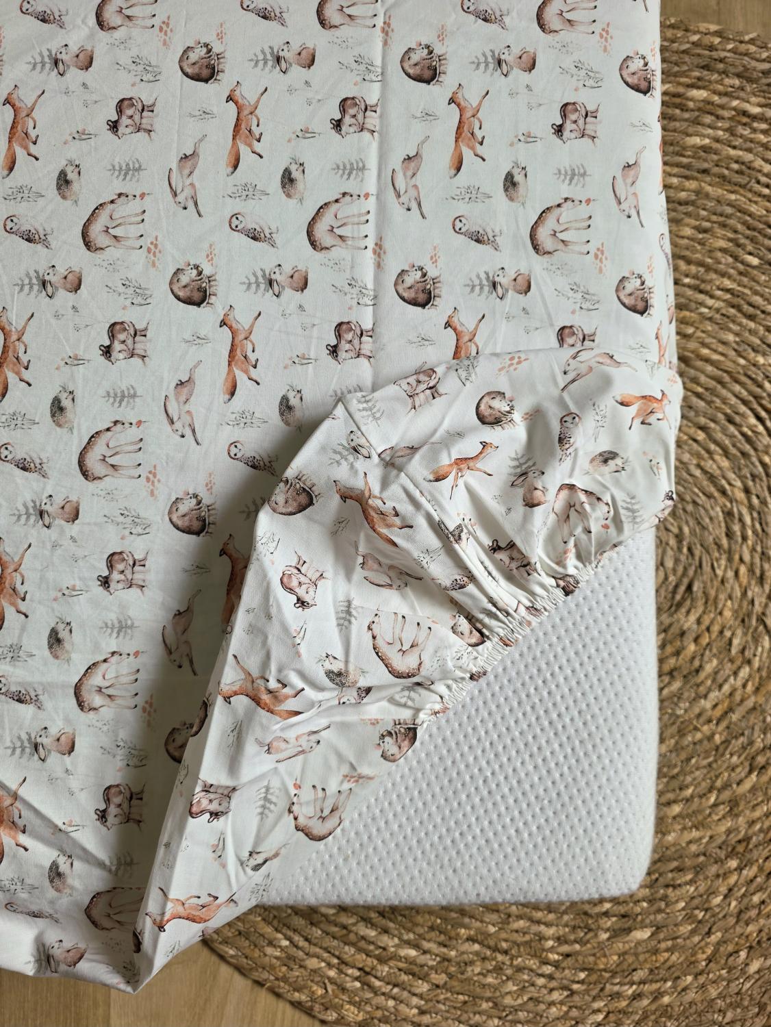 Draps housse coton foret 70x140cm