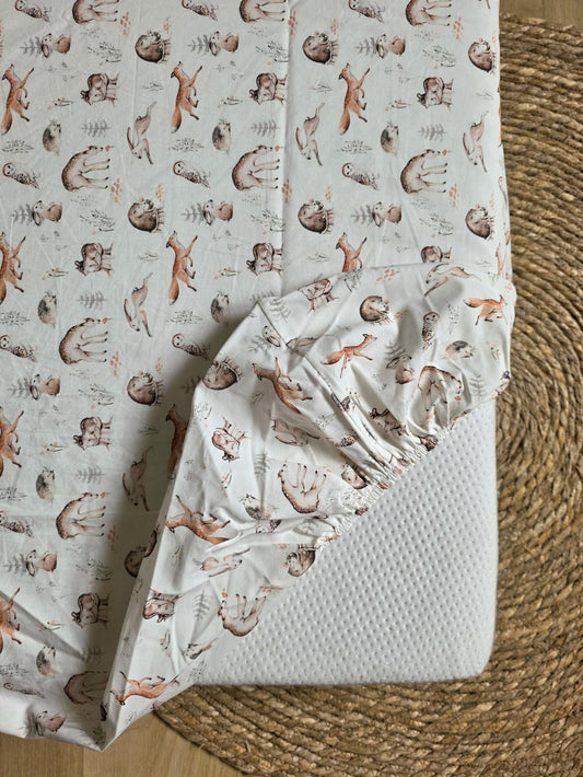 Draps housse coton foret 70x140cm