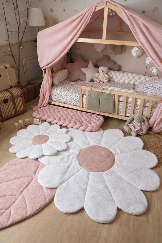 Tapis marguerite - sur mesure