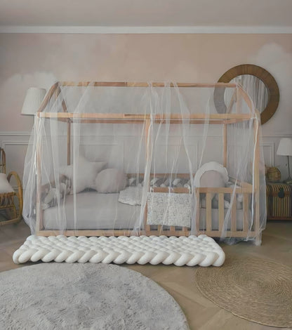 Moustiquaire de lit cabane modèle A sur mesure
