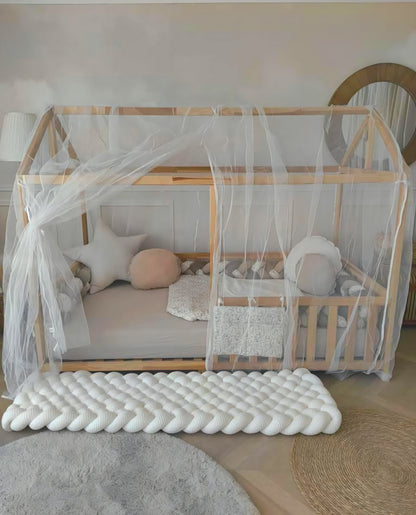 Moustiquaire de lit cabane modèle A sur mesure