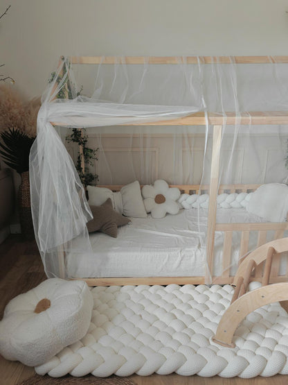 Moustiquaire de lit cabane modèle A sur mesure