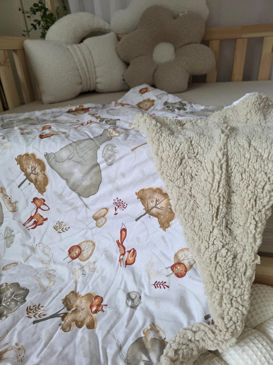 Petite couverture Automne et Moumoute beige