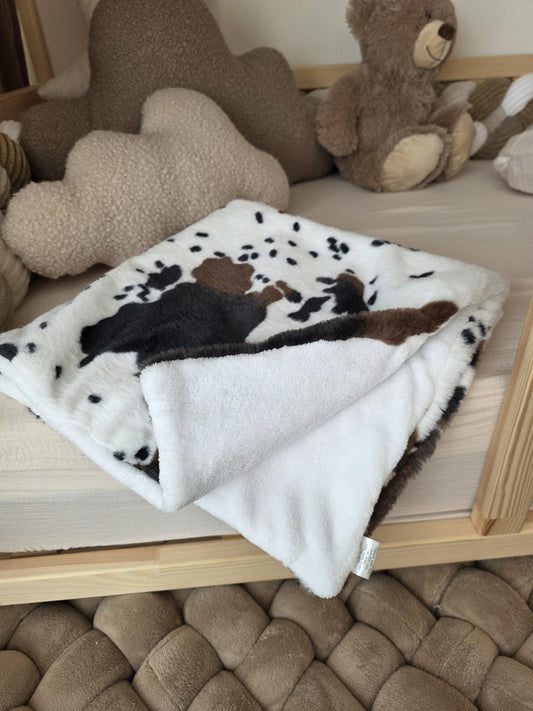 Petite couverture lilly ultra douce vache