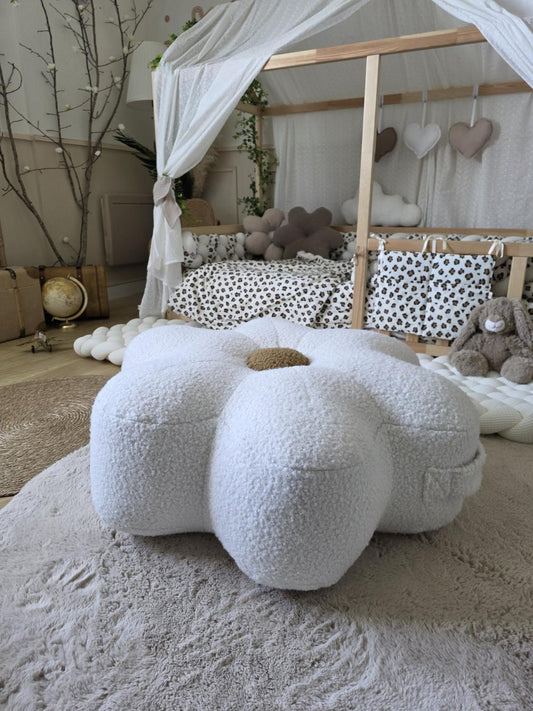 Pouf en forme de fleur taille XXL - couleurs au choix