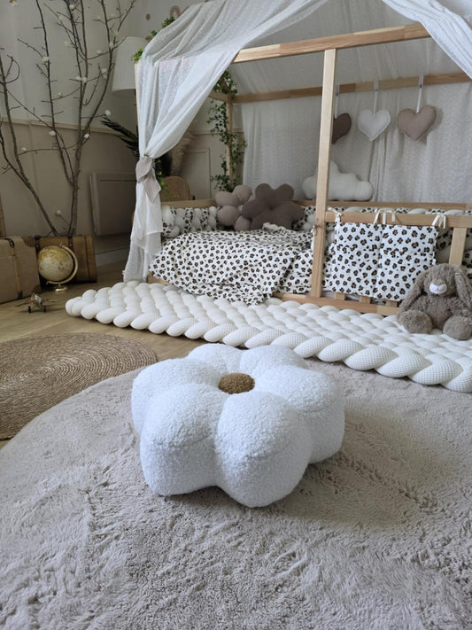 Pouf en forme de fleur taille S - couleurs au choix