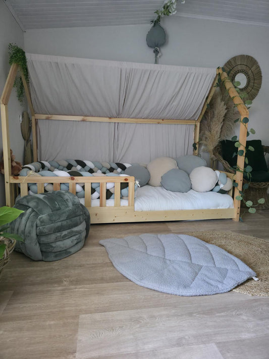 Pouf tressé - 2 tailles - sur mesure