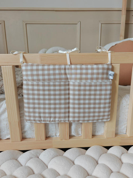 Range doudou vichy beige