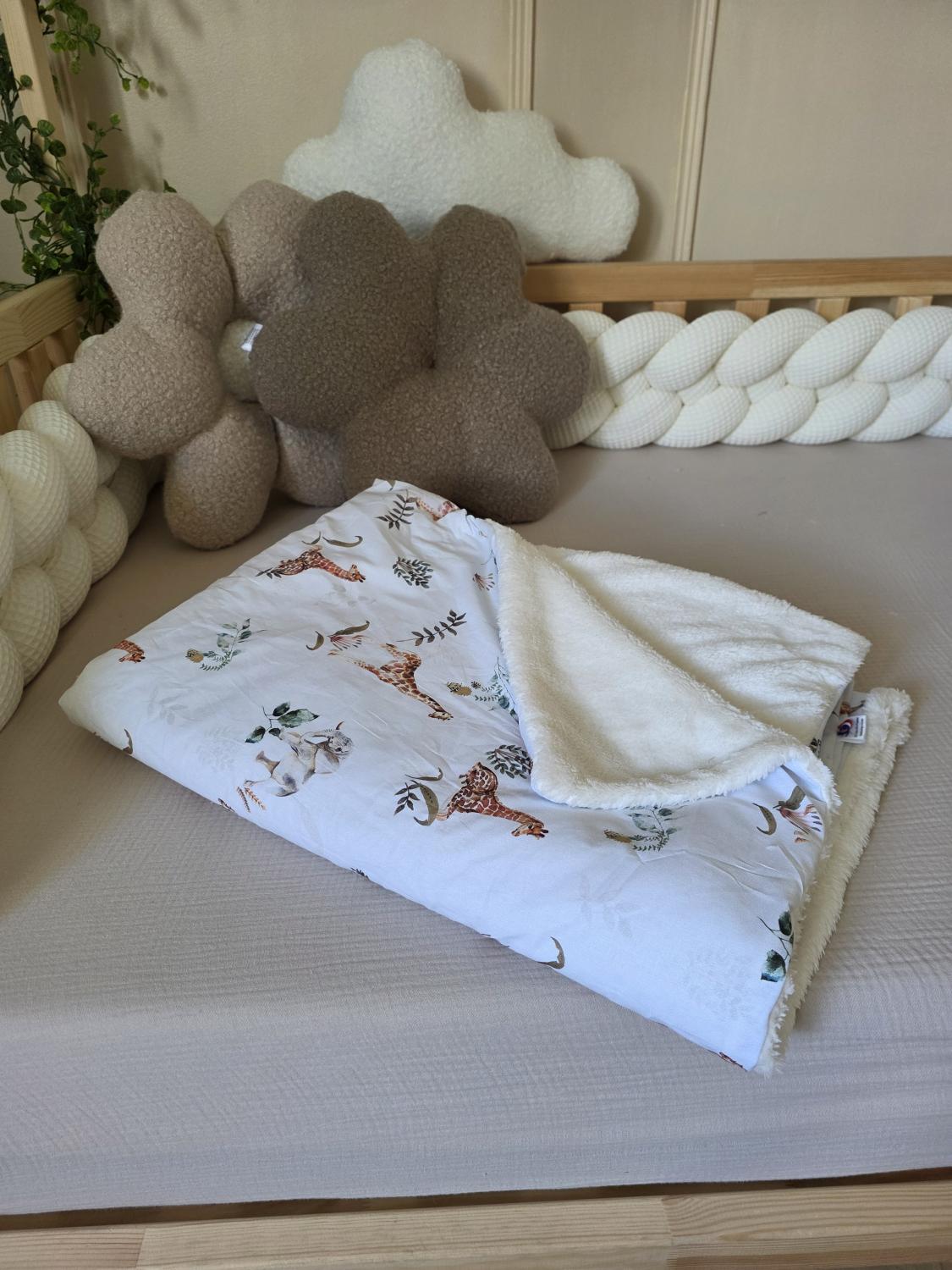 Sac de couchage Simple éléphant et girafe 95cm
