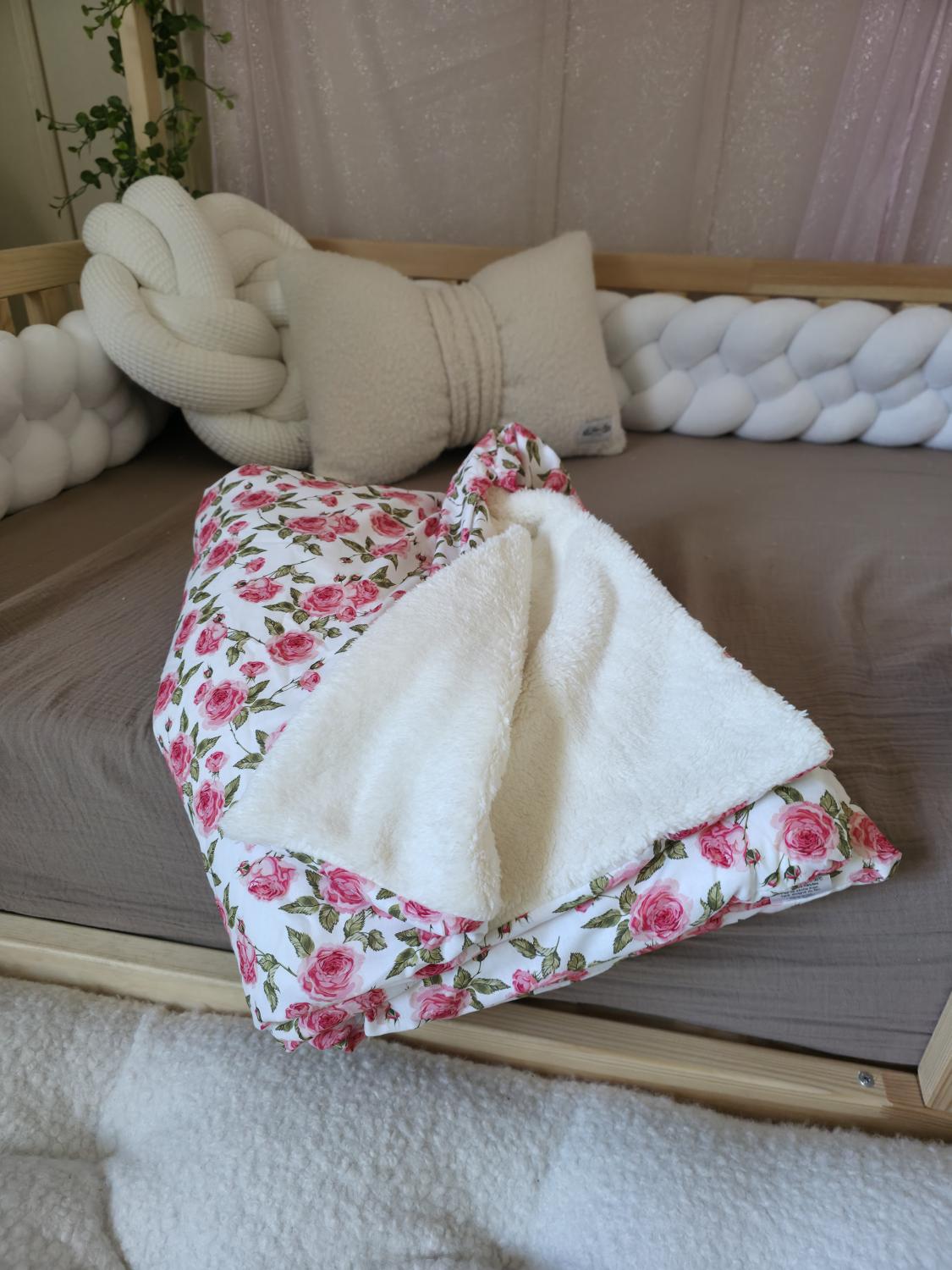 Sac de couchage Simple roses rose 95cm