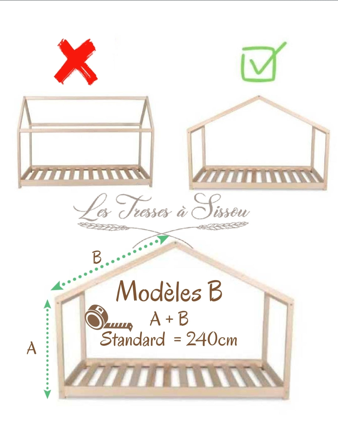 Destockage ciel de lit modèle B