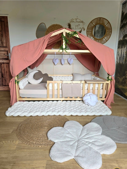 Ciel de lit cabane modèle B Double - Sur mesure
