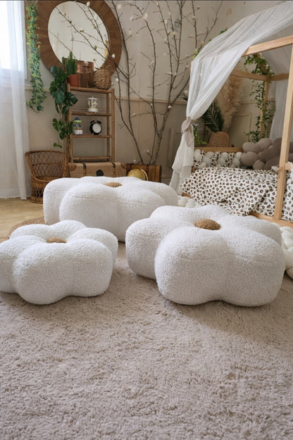 Pouf en forme de fleur taille XXL - Sur mesure