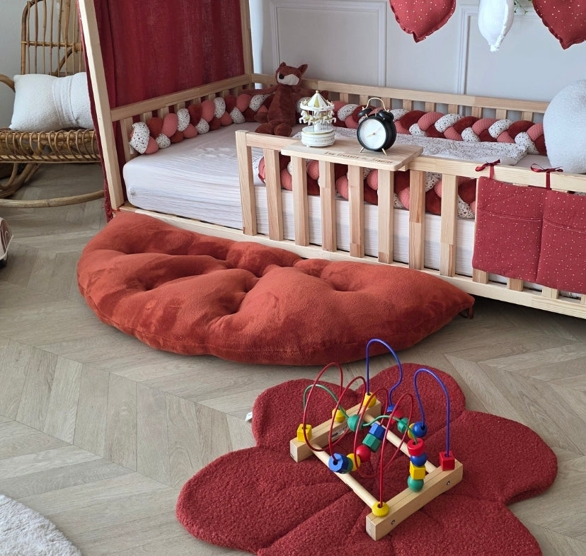 Tapis demi lune terracotta