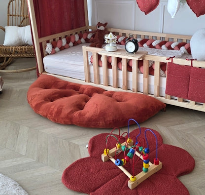 Tapis demi lune terracotta