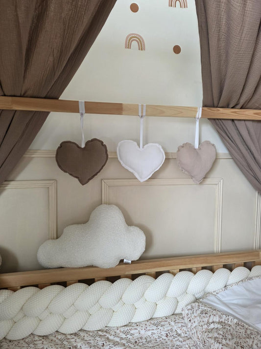 Suspensions coeurs lot de 3 - couleurs au choix