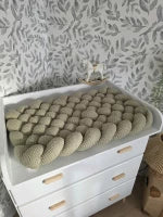 Tapis à langer tressé olive