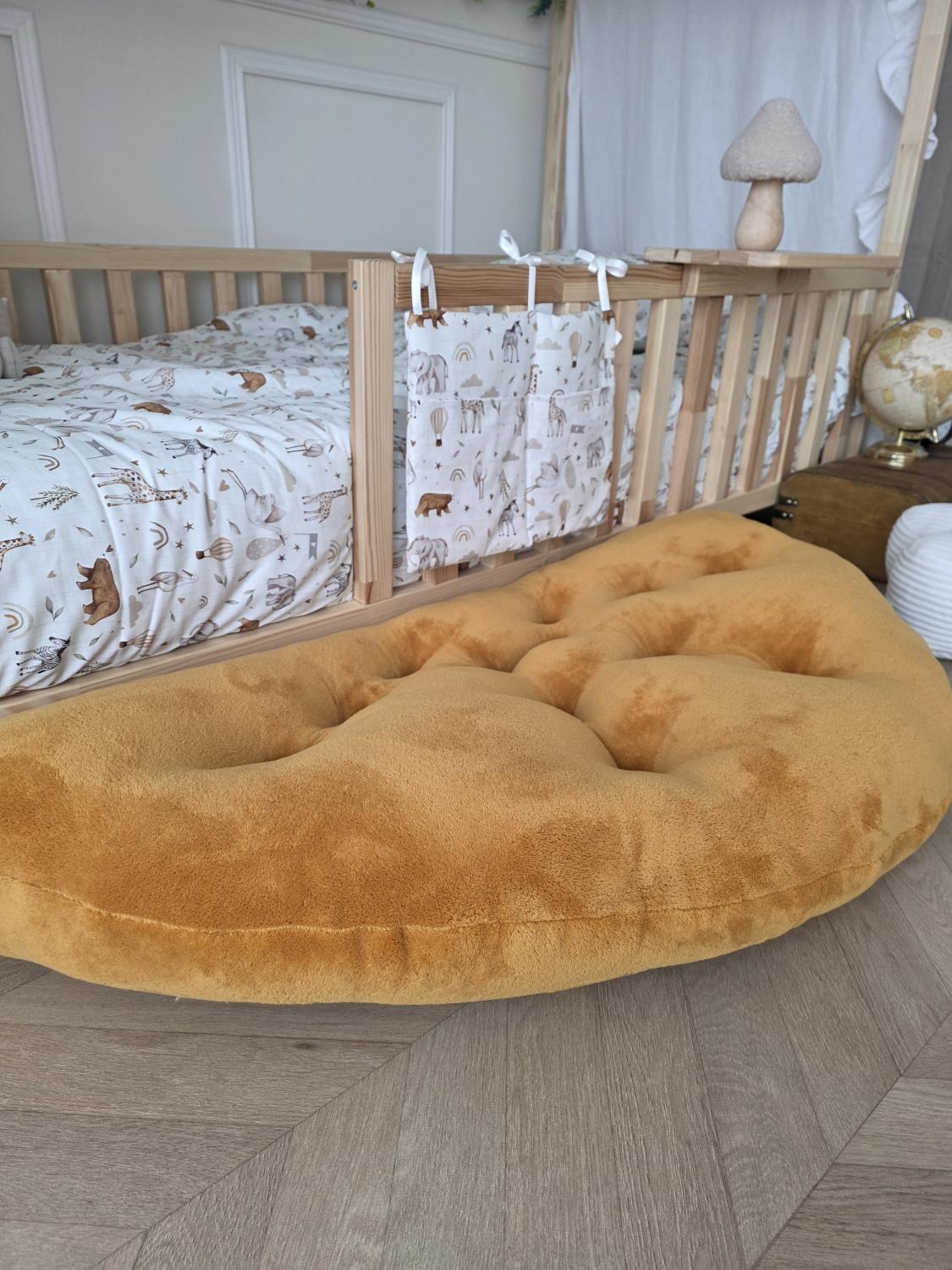 Tapis demi lune moutarde