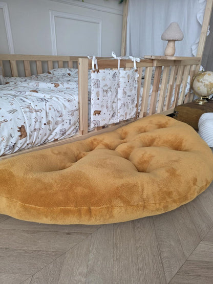 Tapis demi lune moutarde